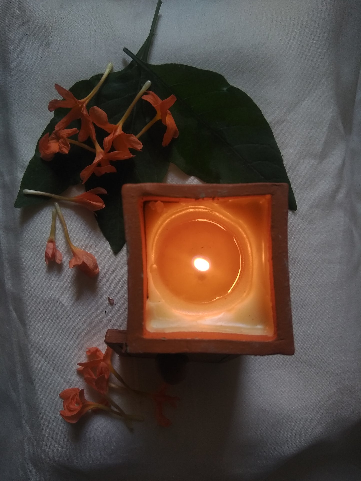 Shaktipadam Handmade Terracotta Aroma Candle: A Beacon of Tranquility and Spiritual Enlightenment