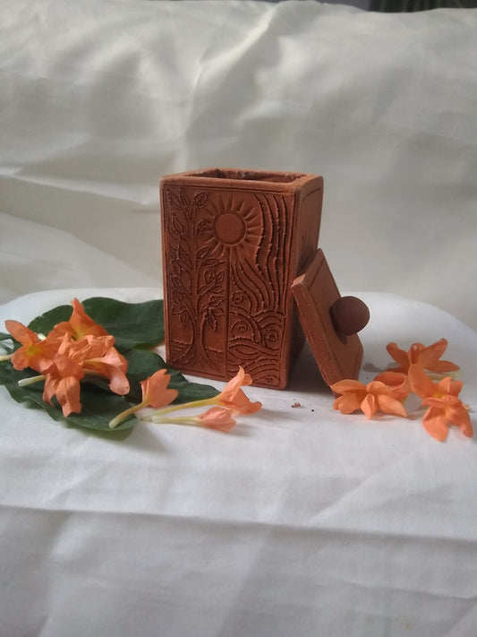 Shaktipadam Handmade Terracotta Aroma Candle: A Beacon of Tranquility and Spiritual Enlightenment