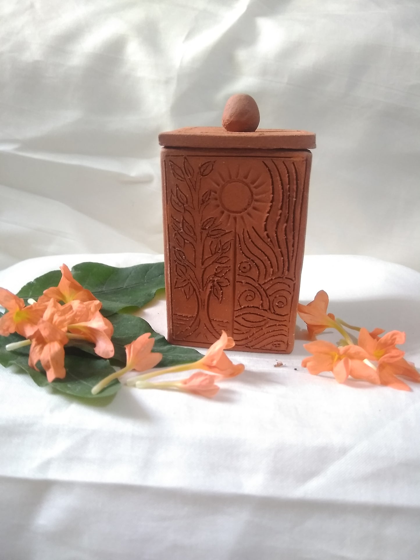 Shaktipadam Handmade Terracotta Aroma Candle: A Beacon of Tranquility and Spiritual Enlightenment