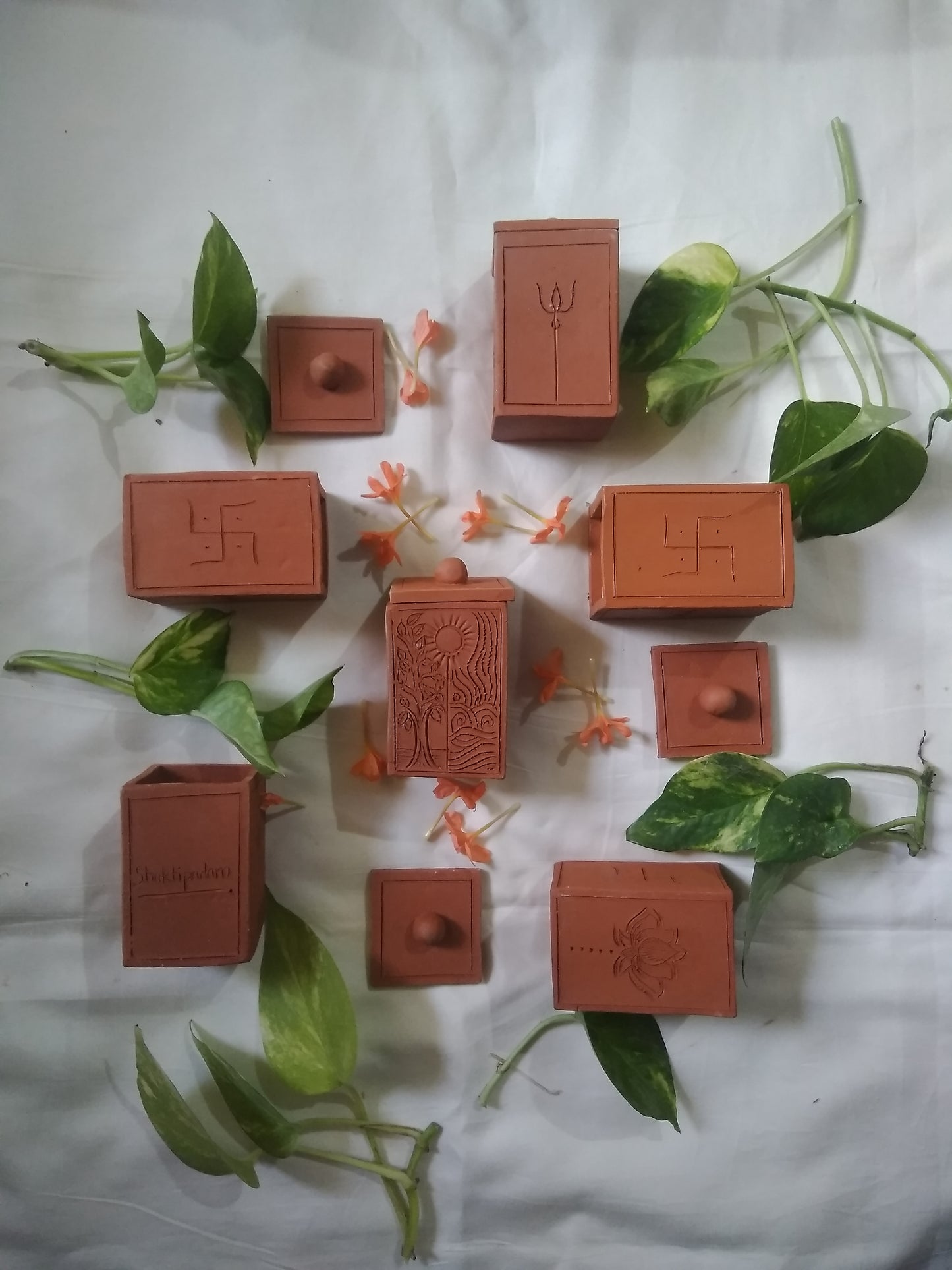 Shaktipadam Handmade Terracotta Aroma Candle: A Beacon of Tranquility and Spiritual Enlightenment